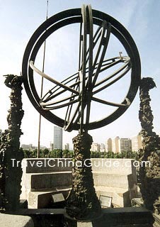 Armillary Sphere invented by Zhang Heng, Eastern Han Dynasty